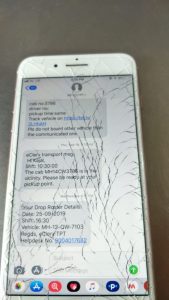 broken phone screen